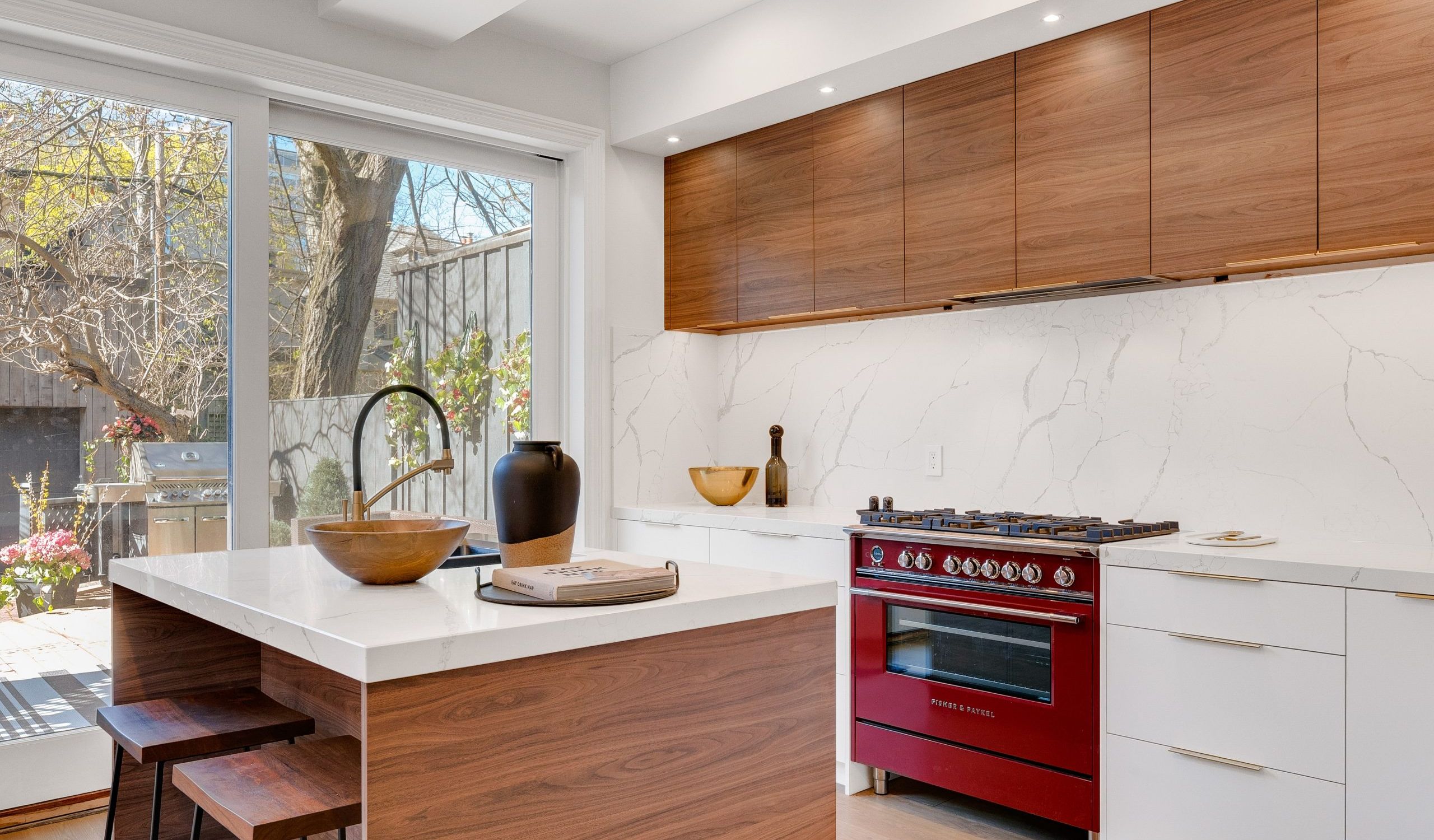 kitchen photo brown and white Nanaimo Plumbing and Heating